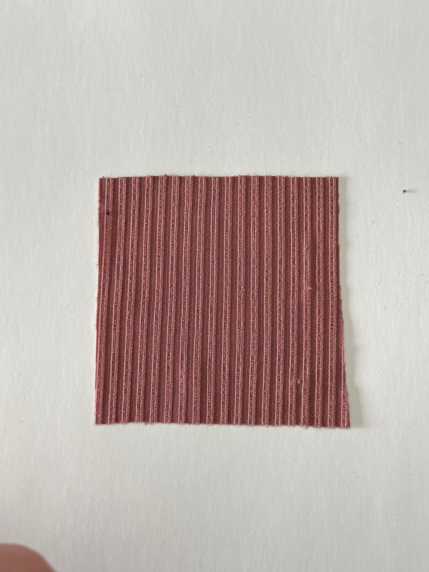 Solid in Rose (new) on Unbrushed Rib Knit Fabric Sold by the 1/4 yard
