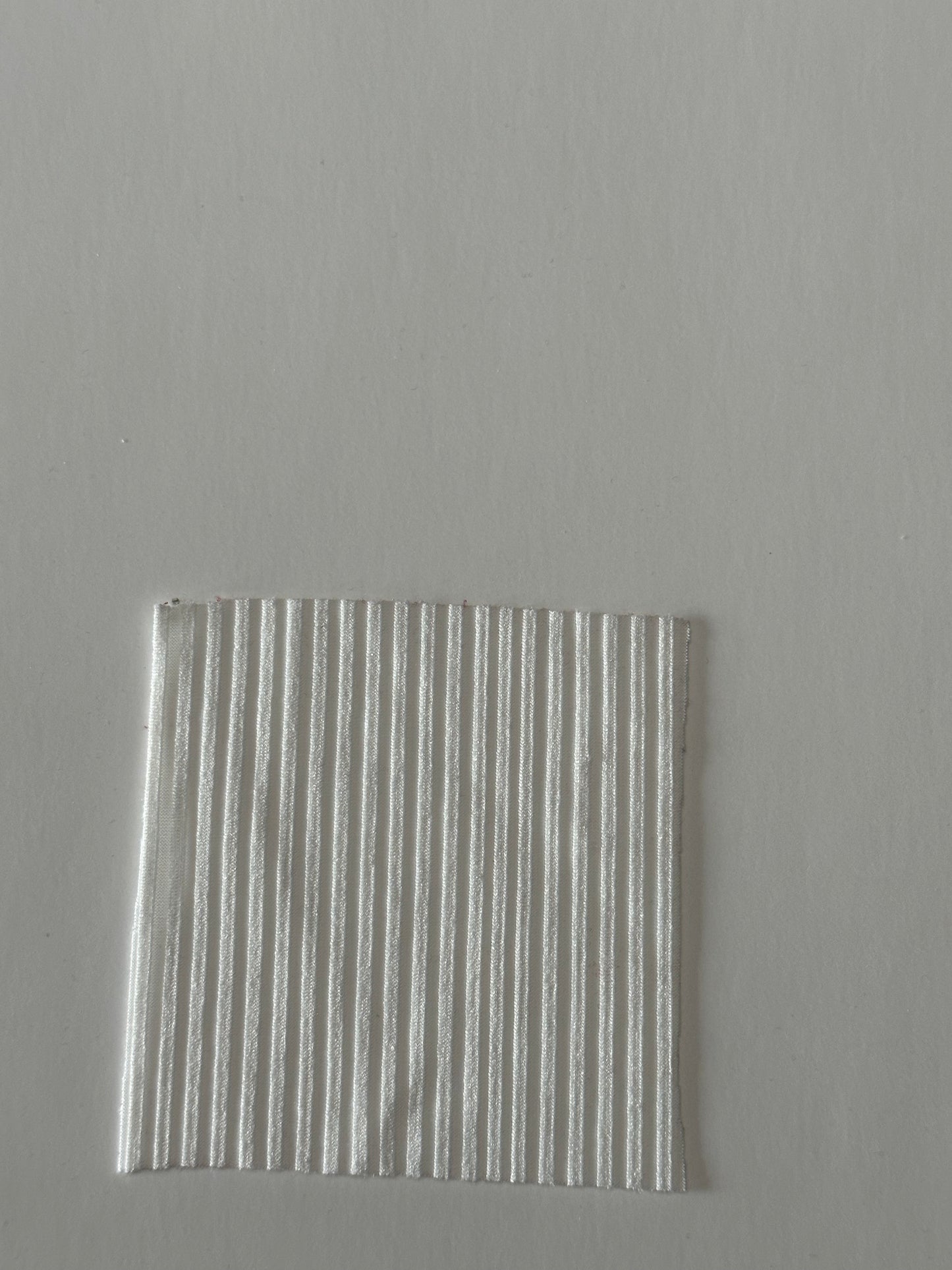 Solid in White (new) on Unbrushed Rib Knit Fabric Sold by the 1/4 yard
