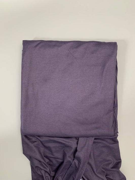 Heathered Solid in Dusty Purple on Double Brushed Poly Knit Fabric Sold by the 1/4 yard