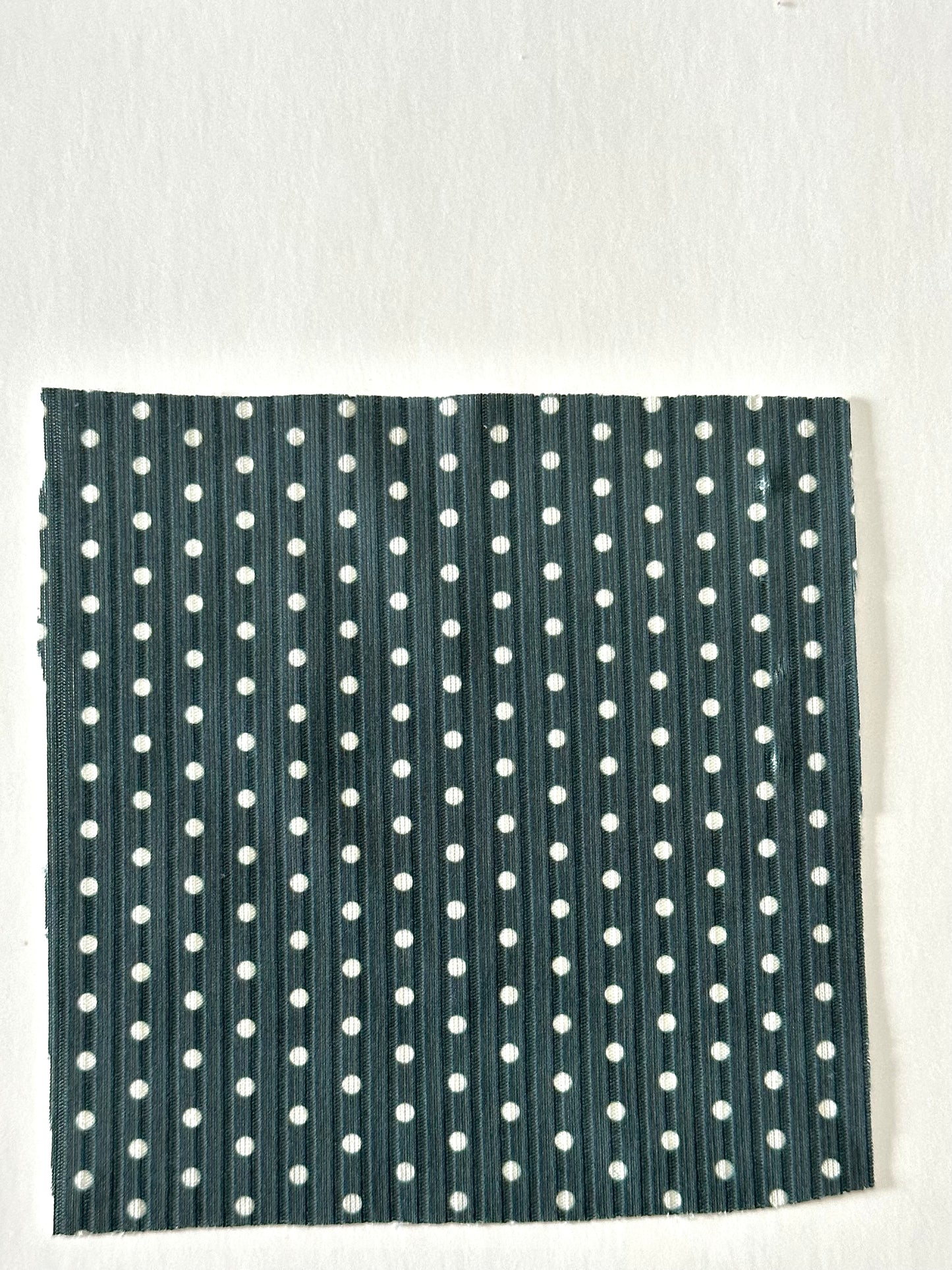 Polka Dots in Dark Green on Unbrushed Rib Knit Fabric Sold by the 1/4 yard