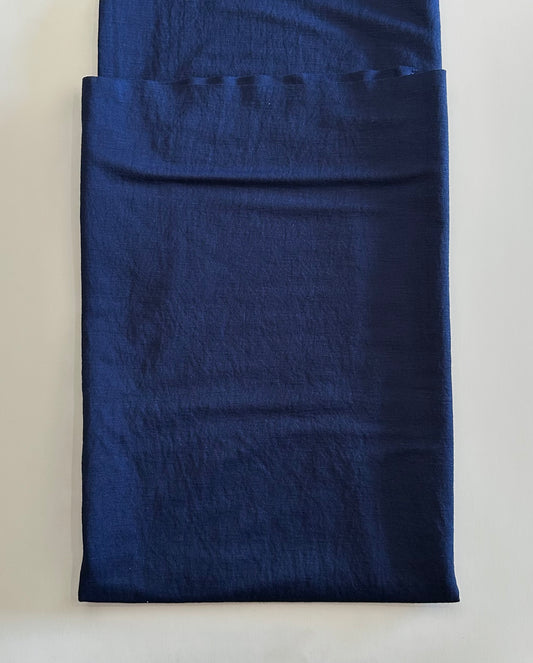 Faux Linen Fabric in Navy Sold by the 1/4 yard