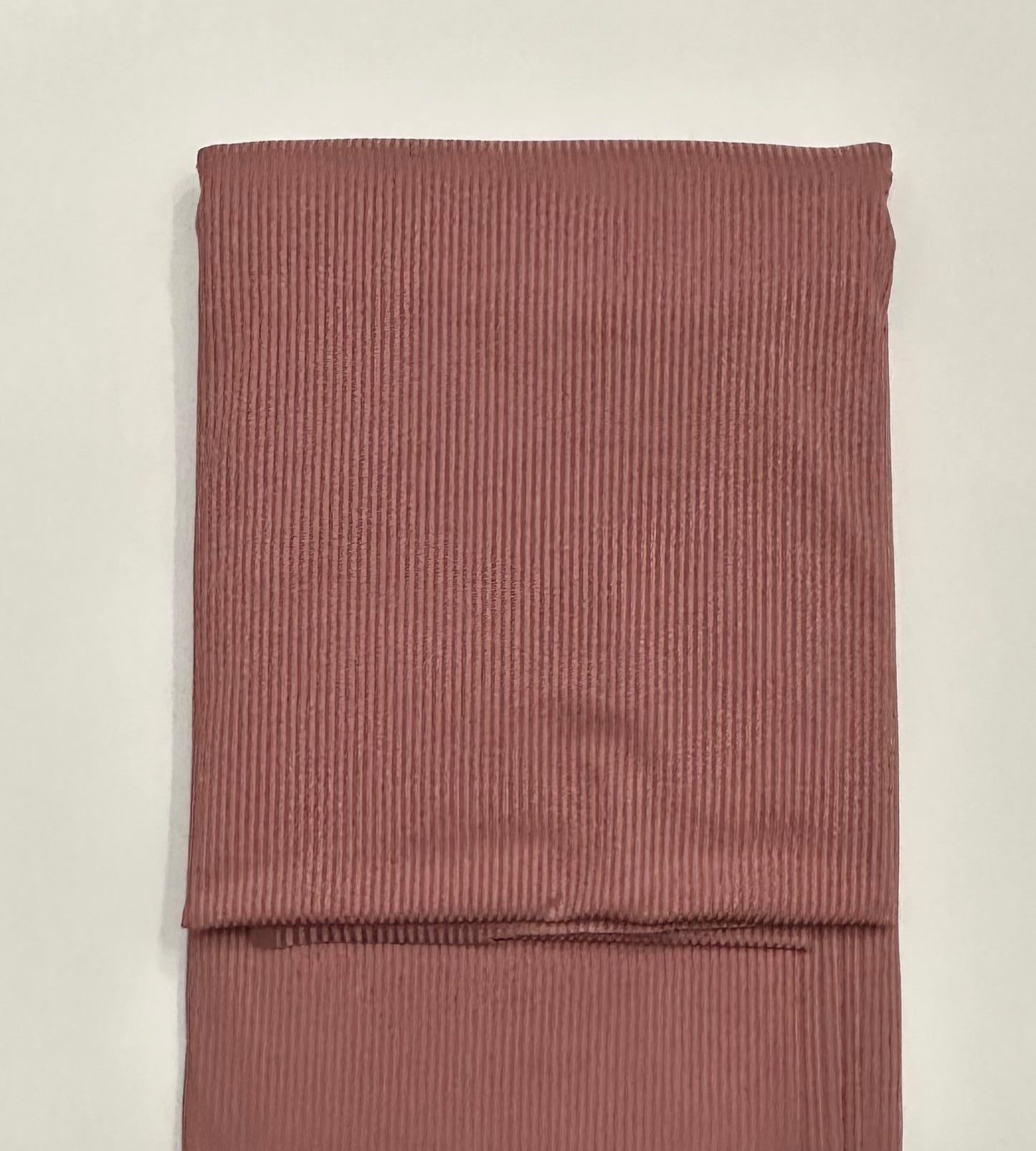 Solid in Rose (new) on Unbrushed Rib Knit Fabric Sold by the 1/4 yard