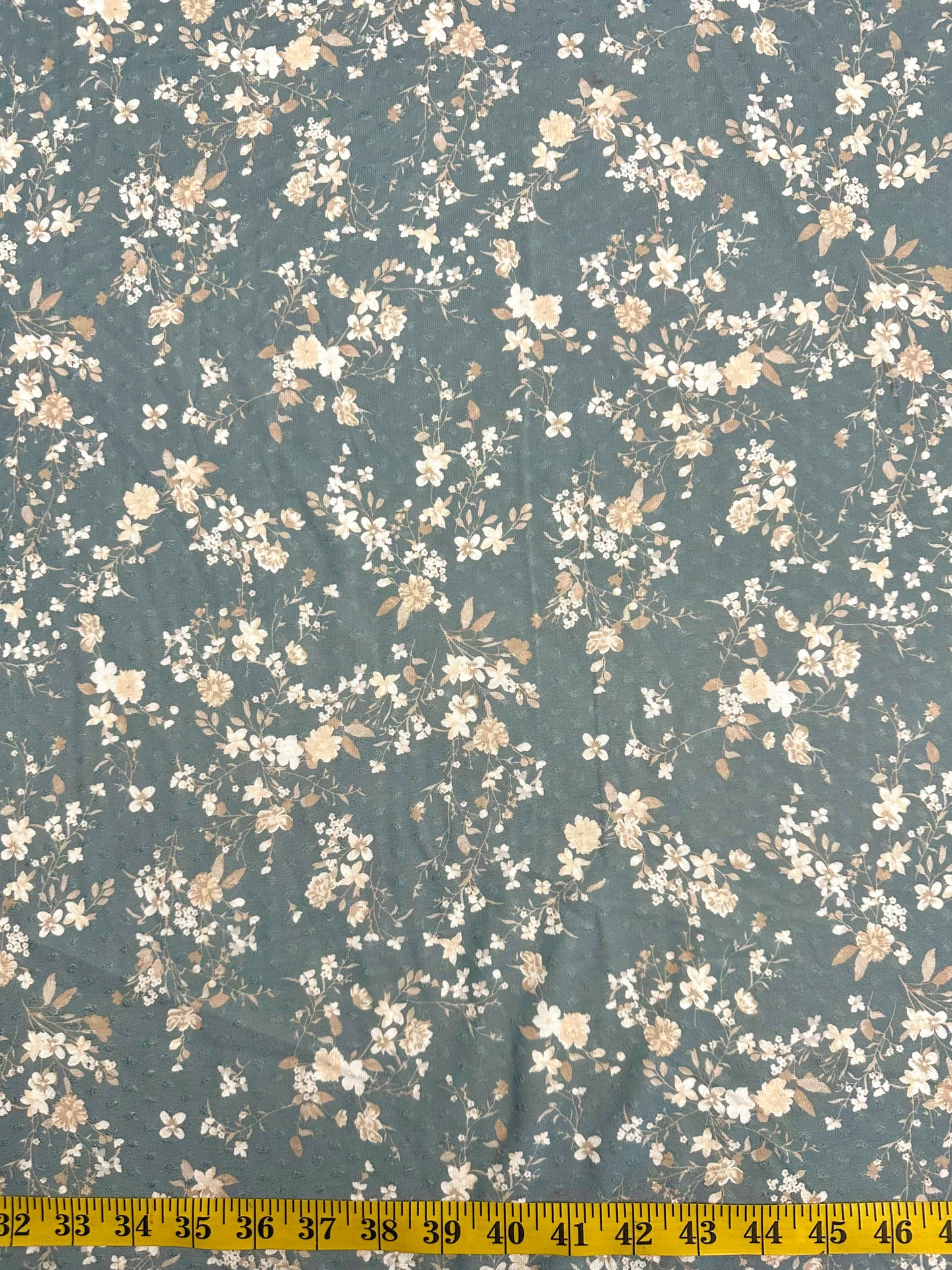 Swayer in Frosted Blue on Swiss Dot Knit Fabric Sold by the 1/4 yard