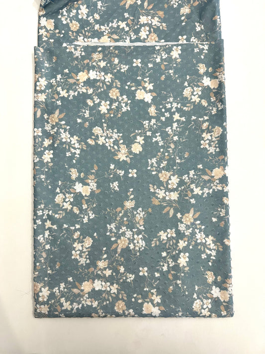 Swayer in Frosted Blue on Swiss Dot Knit Fabric Sold by the 1/4 yard