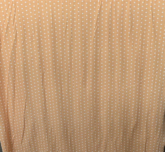 Polka Dot in Yellow on Brushed Rib Knit Fabric Sold by the 1/4 yard