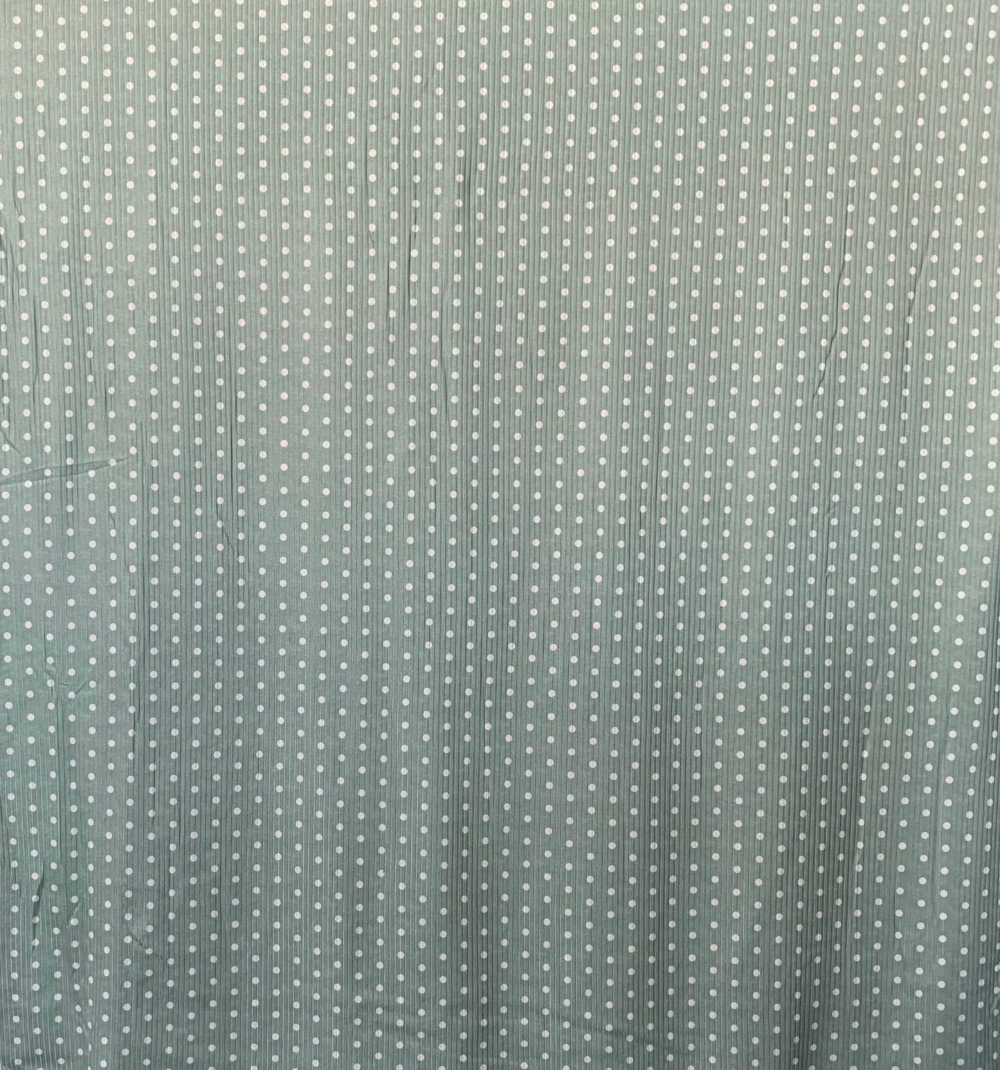 Polka Dot in Green on Brushed Rib Knit Fabric Sold by the 1/4 yard