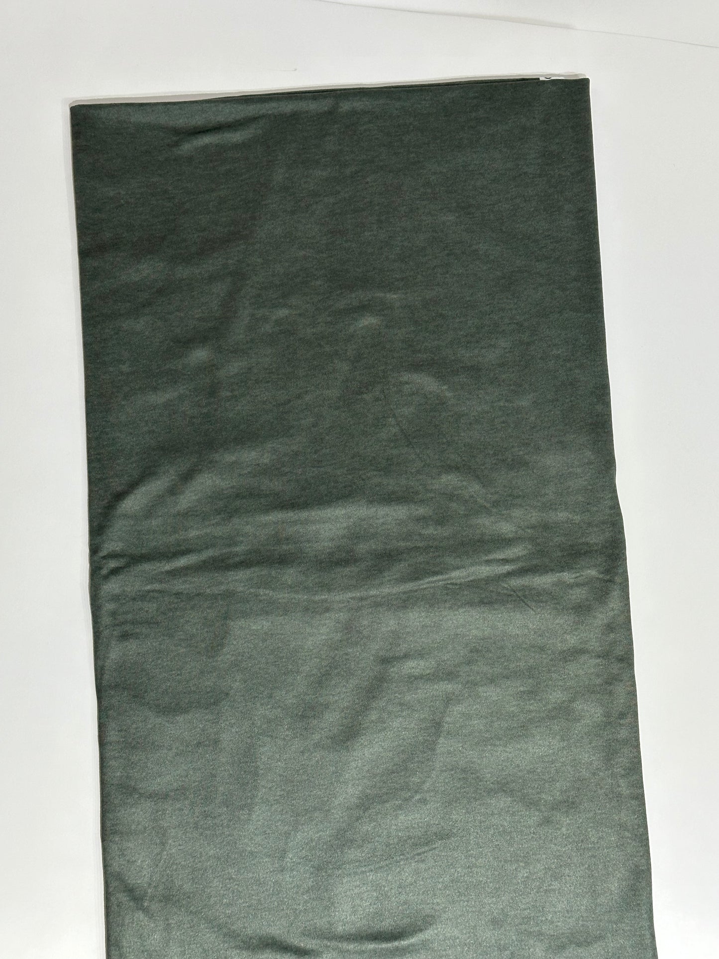 Heathered Solid in Olive on Double Brushed Poly Knit Fabric Sold by the 1/4 yard