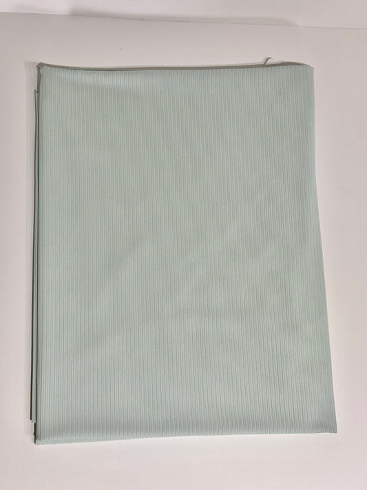 Solid Mint on Unbrushed Rib Knit Fabric Sold by the 1/4 yard